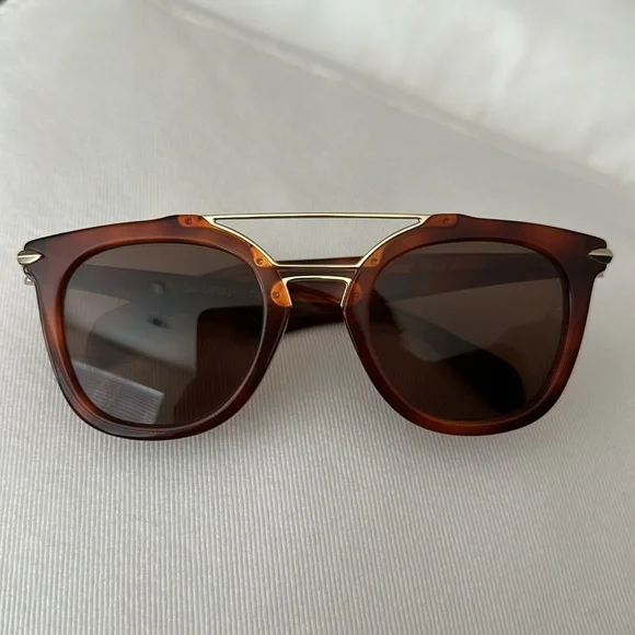 NWOT Rag & Bone 50MM RNB1005/S Square Sunglasses in Brown tortoise OS - Picture 5 of 10